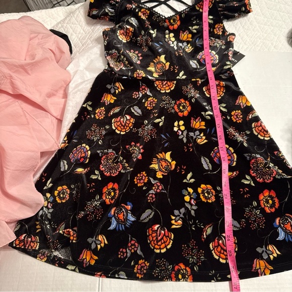 Forever 21 Black and Orange Fit and Flare Mini Dress - Picture 10 of 10